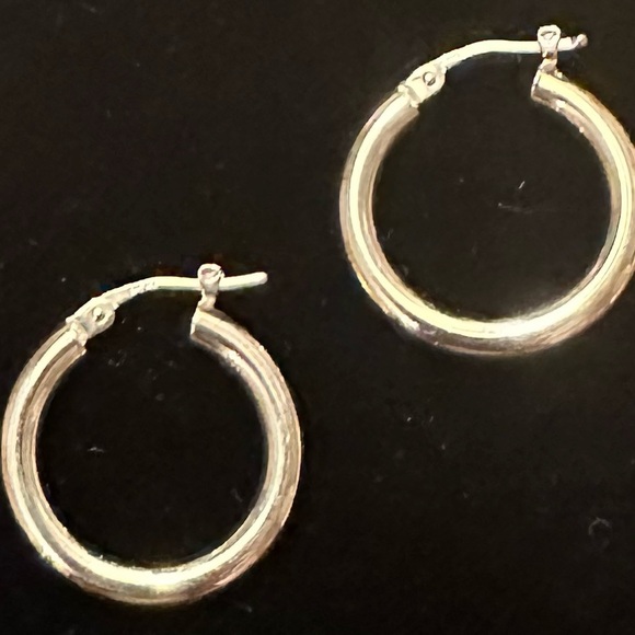 14K Hoop Earrings - Picture 2 of 4